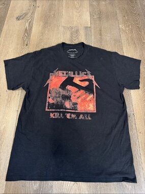 Metallica Kill 'Em All Graphic Tee - Black with Red Print 0769